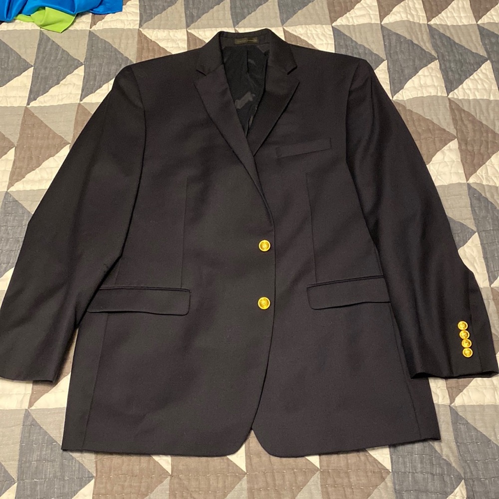 Ralph Lauren Navy Sport coat with Brass Buttons